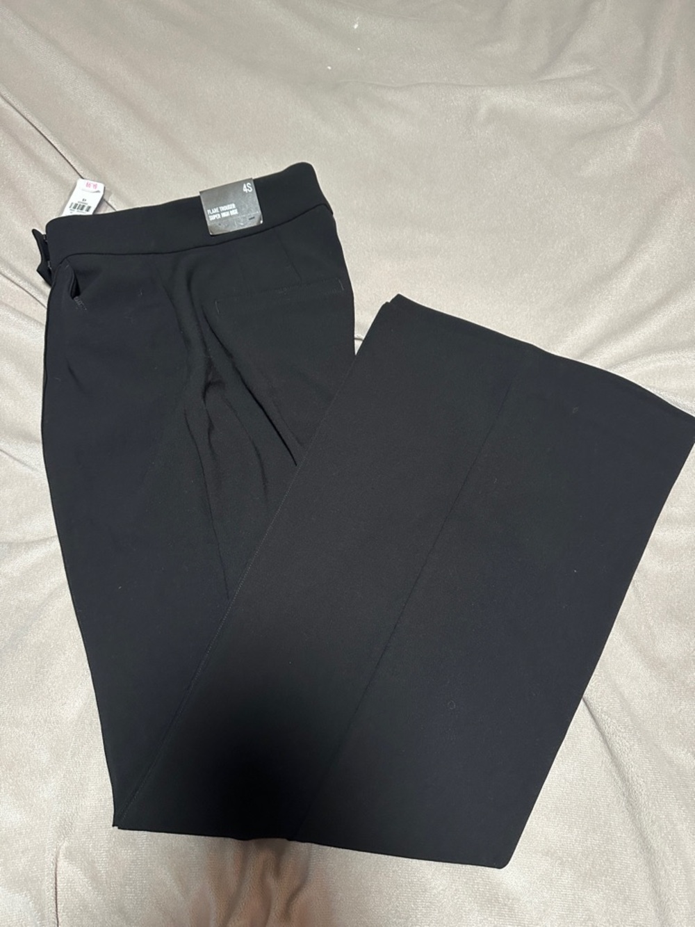 {Express} Super High Rise Trouser Pants - Classic Straight Leg